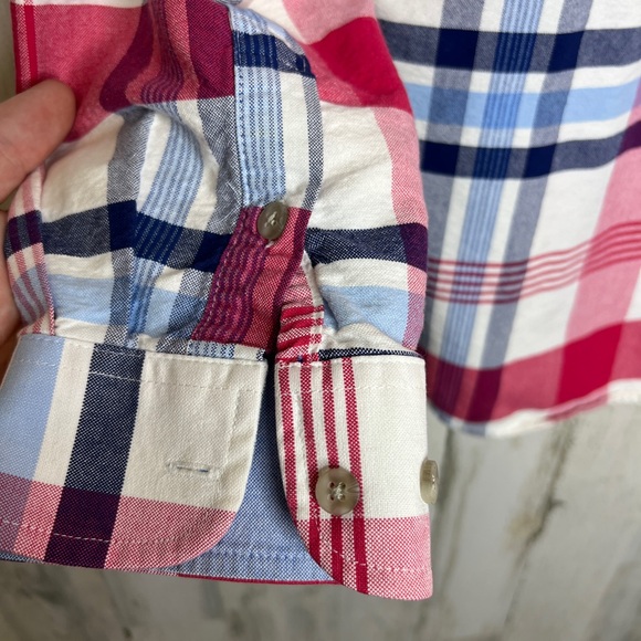 Twenty X The Wrangler Jean Co Men's Plaid Button Down Shirt Pink White Size L - Picture 3 of 12